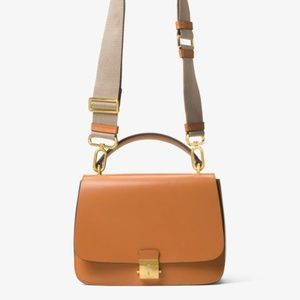 Michael Kors Mia French Calf Shoulder Satchel